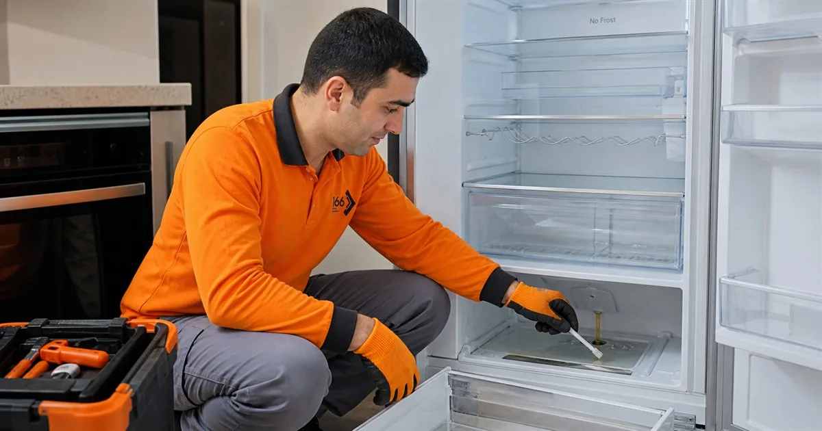 No-Frost soyuducuda drenaj tıxanması: su, qoxu və gizli buzlanma